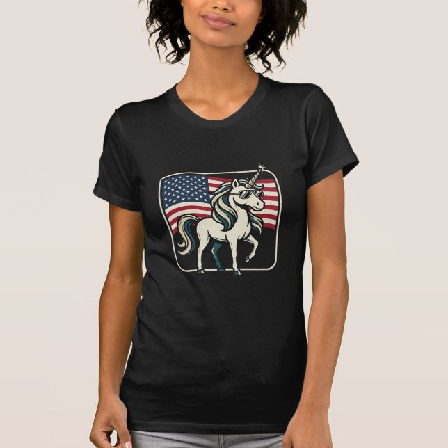 Enhörning USA 250 T Shirt (Framsida)