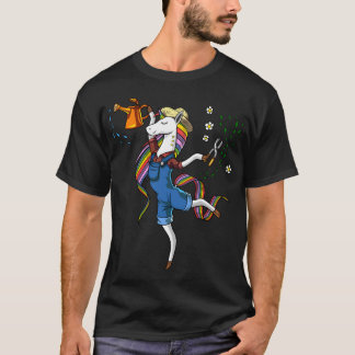 Enhörning Vegan Trädgårdsmästare T Shirt