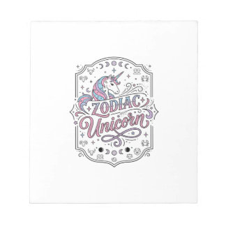 Enhörning Zodiac Enhörning Leksak Söt Gåva Design_ Anteckningsblock