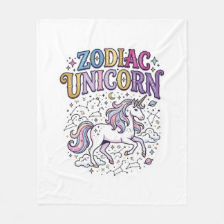 Enhörning Zodiac Enhörning Premium Vector Marknads Fleecefilt