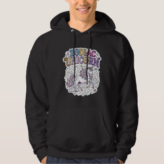 Enhörning Zodiac Enhörning Premium Vector Marknads Hoodie