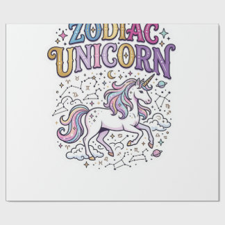 Enhörning Zodiac Enhörning Premium Vector Marknads Presentpapper