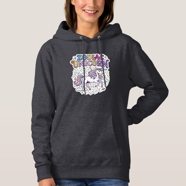 Enhörning Zodiac Enhörning Premium Vector Marknads T Shirt (Framsida)