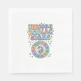 Enhörning Zodiak Tecken Kawaii Vektor Design_1 Pappersservett