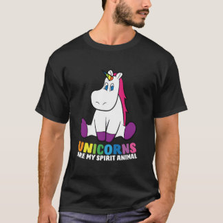 Enhörningar Är Mina Andliga Djur Enhörningar T Shirt