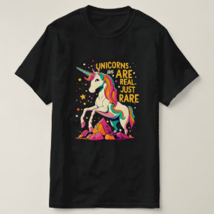 Enhörningar är verkliga bara sällsynta t shirt