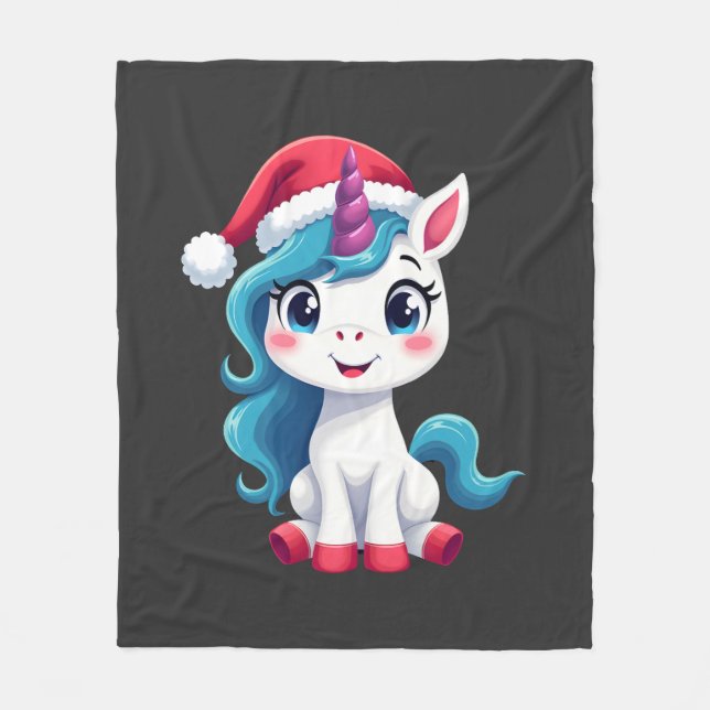 Enhörningar Jul_Tomte Enhörning Tank Top (1 Fleecefilt (Framsidan)