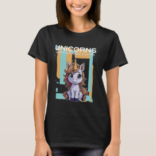 Enhörningar påminner oss om att tro på under t shirt