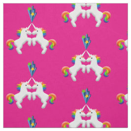 Enhörningar Tyg