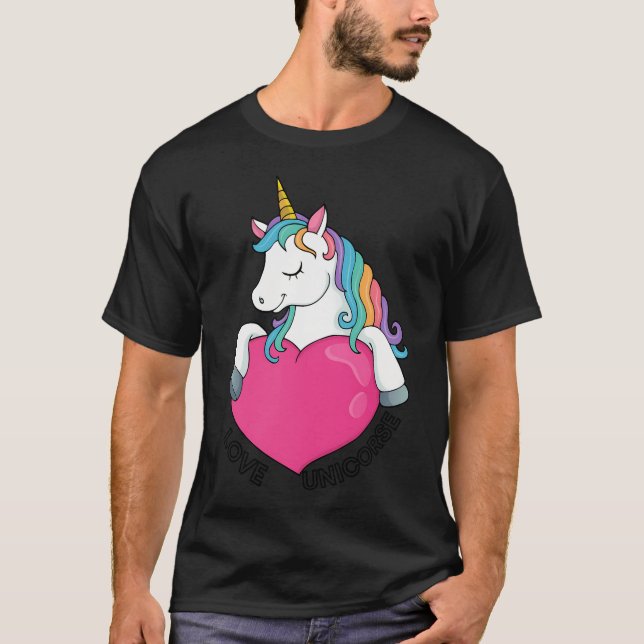 enhörnings Kärlek T Shirt (Framsida)