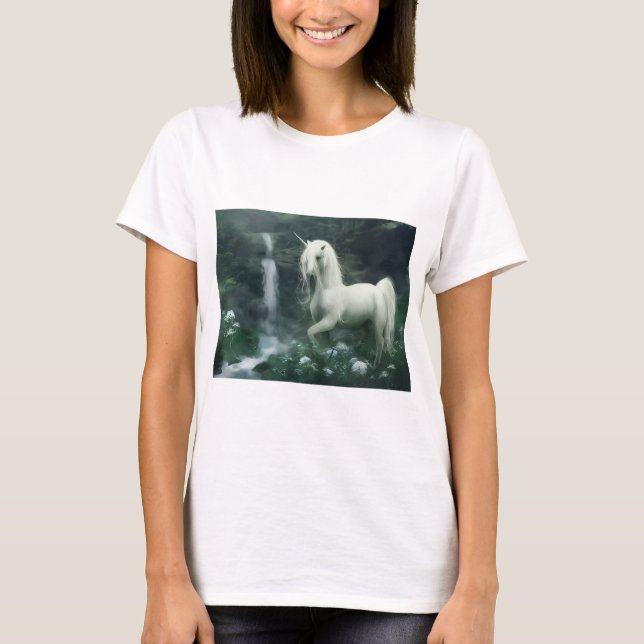 enhörnings-t-shirts för kvinnor t shirt (Framsida)