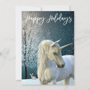 Enhörnings Vinterscen Snö God Jul Julkort
