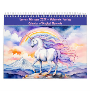 Enhörnings viskningar – Vattenfärg Fantasy Kalende Kalender