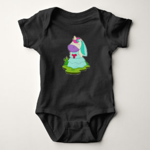 Enhörningsbrud Hjärtbröllop T Shirt