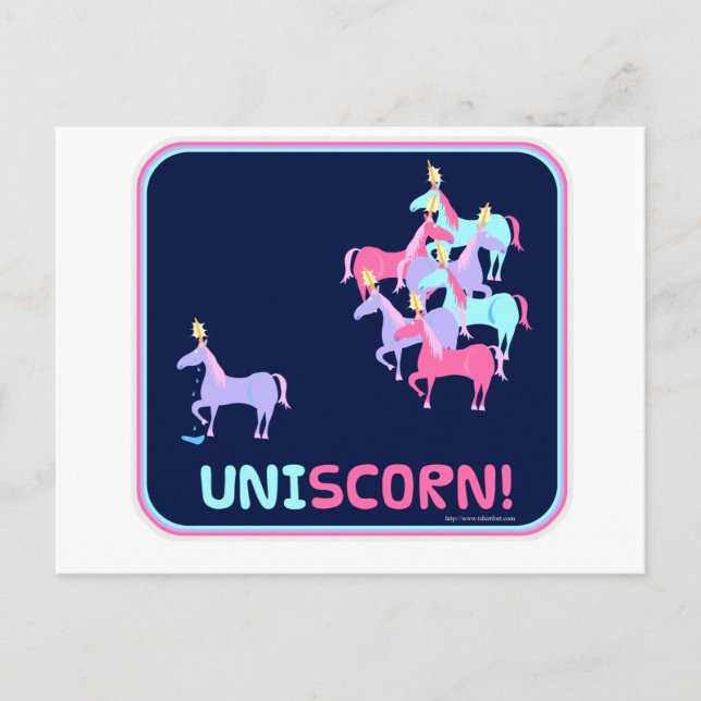Enhörningsförakt Vykort (Framsida)