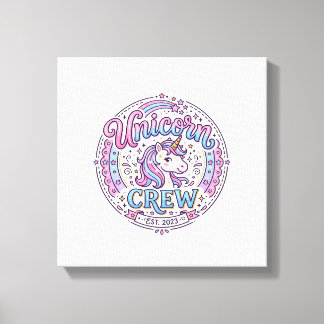 Enhörningsgänget Rolig Print on Demand Design_1 Canvastryck