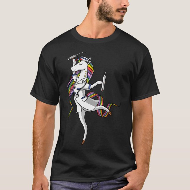 Enhörningsjuksköterska T Shirt (Framsida)