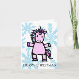 Enhörningsjulkort Helgkort