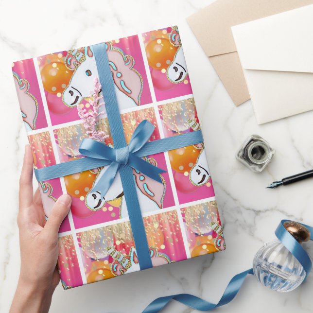 Enhörningskalas  presentpapper (Gifting)