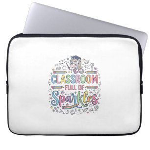 Enhörningsklassrum fullt av gnistor Original Merch Laptop Fodral