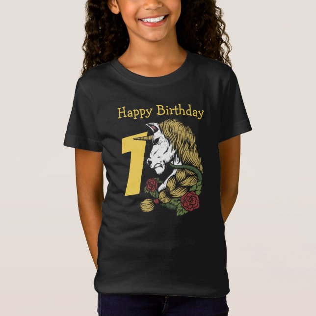 Enhörningskrigaren 1-årsdag   T-Shirt (Framsida)