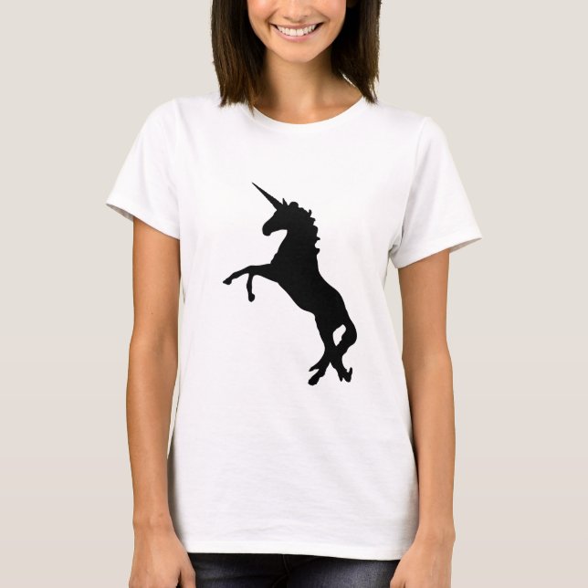 Enhörningsmagisk uppfödning av dam-t-shirt t shirt (Framsida)