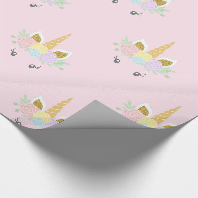 Enhörningspresentförpackningspapper Presentpapper (Hörn)