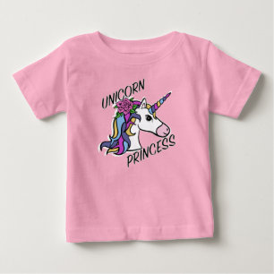 Enhörningsprinsessa Design - Baby Fin Jersey T-Shi T Shirt