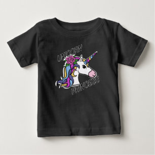 Enhörningsprinsessa Design - Baby Fin Jersey T-Shi T Shirt