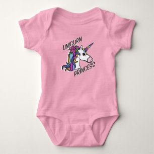 Enhörningsprinsessa Design - Babyströja T Shirt
