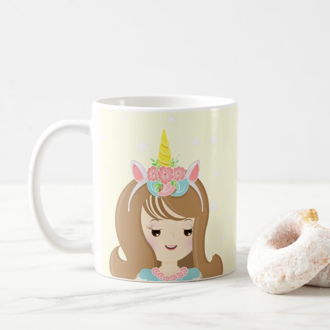 Enhörningsprinsessa Kaffemugg (Med munk)