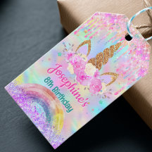 Enhörningsregnbåge rosa akvafödelsedag