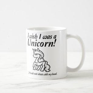 Enhörningssticking Rollig T-Shirt Kaffemugg