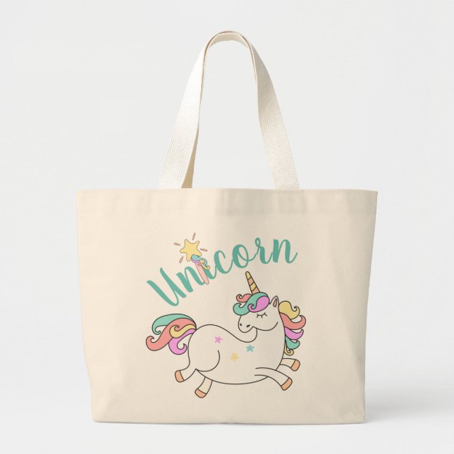 EnhörningTote Bag Jumbo Tygkasse (Framsidan)