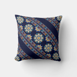 Enic Bohemian Flower Chevron Diagonal Rand Kudde
