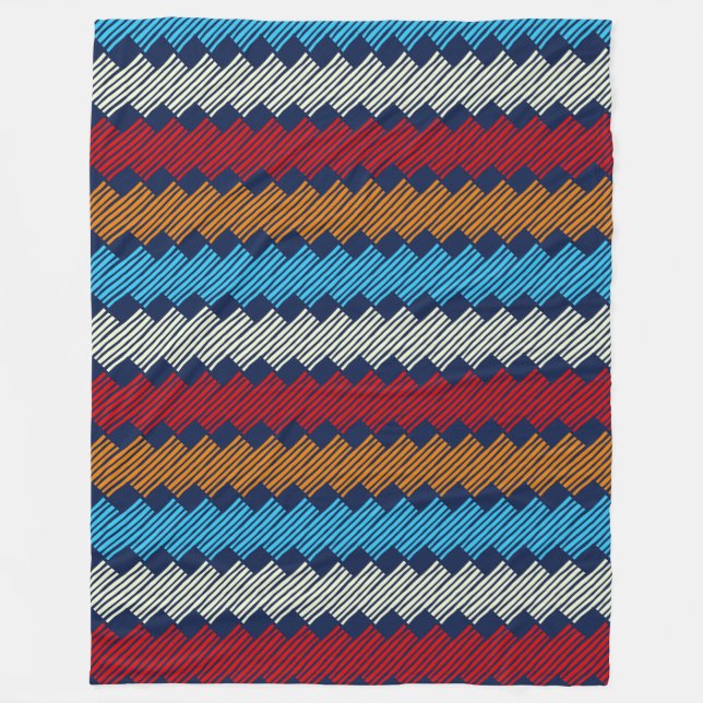 Enic Boho Mönster Snöre Embroidery on Fabric Fleecefilt (Framsidan)