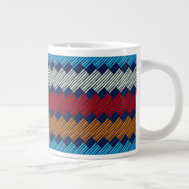 Enic Boho Mönster Snöre Embroidery on Fabric Jumbo Mugg