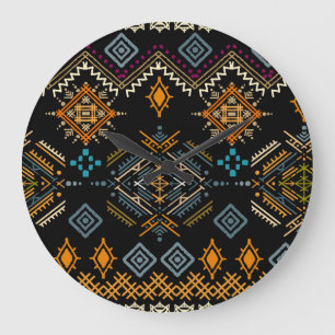 Enic Boho Ornament Seamless Mönster Stor Klocka