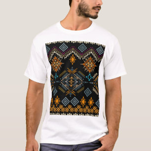 Enic Boho Ornament Seamless Mönster T Shirt