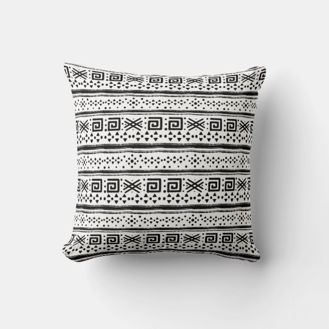 Enic Boho Tribal Art Skriv ut Kudde (Framsida)