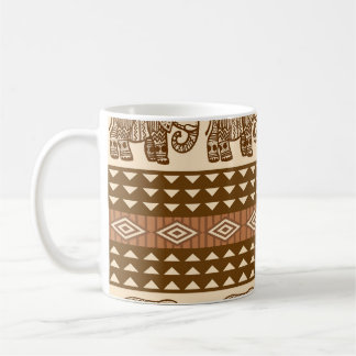 Enic Elephants Geometric Vintage Mönster Kaffemugg