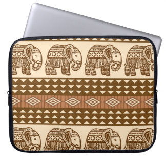 Enic Elephants Geometric Vintage Mönster Laptop Fodral