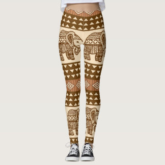 Enic Elephants Geometric Vintage Mönster Leggings