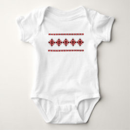 Enic Embroidery Geometirc Mönster Baby Bodykosty T Shirt