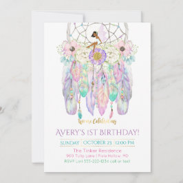 Enic Fairy Dream Catcher Boho Feathers Arrows Inbjudningar