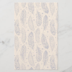 Enic Feather Outline Mönster Brevpapper