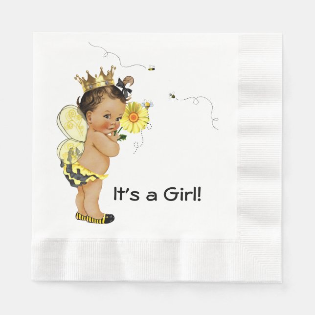 Enic Girl Humla Baby Shower Pappersservett (Framsidan)