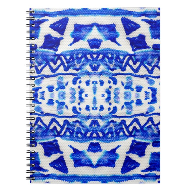 Enic Indigo Arrow Native Mönster Anteckningsbok (Framsidan)