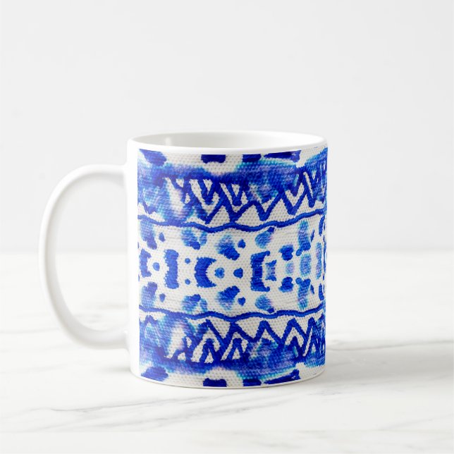 Enic Indigo Arrow Native Mönster Kaffemugg (Vänster)