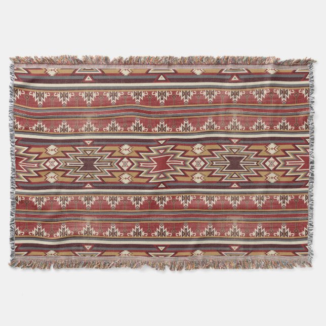 Enic Textile Struktur Tribal Aztec Native America Filt (Framsidan)